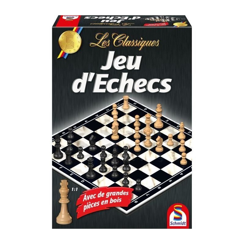 Les Classiques - Jeu d'échecs - SCHMIDT SPIELE - Affrontez-vous dans Les Classiques - Jeu d'échecs - SCHMIDT SPIELE - Affrontez-vous dans