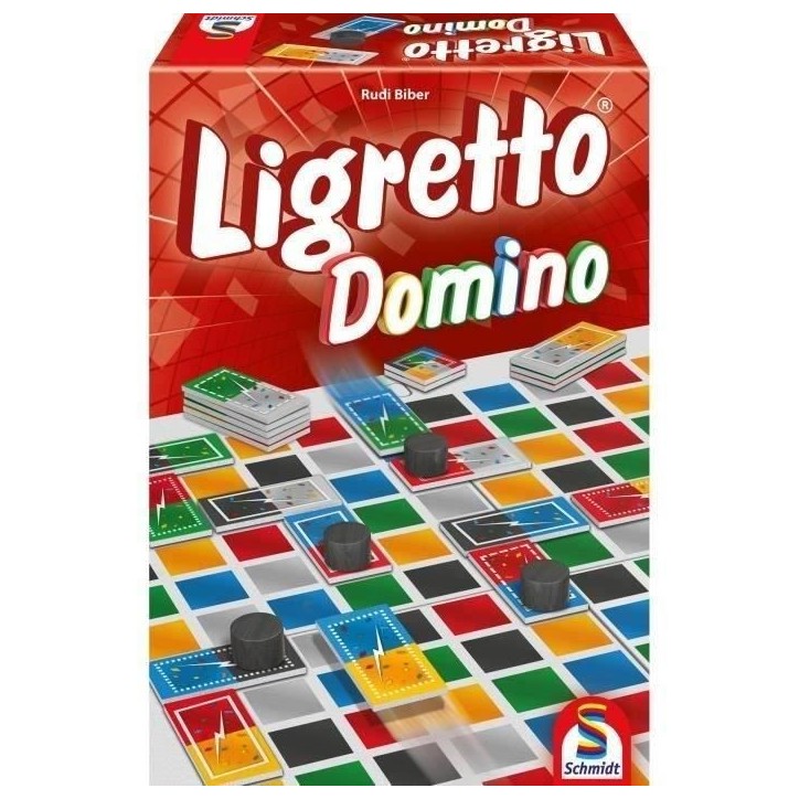 Jeu de Tactique et Jeu Familial - Schmidt Spiele - Ligretto Domino - Multicolore - 2 a 6 joueurs Jeu de Tactique et Jeu Familial - Schmidt Spiele - Ligretto Domino - Multicolore - 2 a 6 joueurs