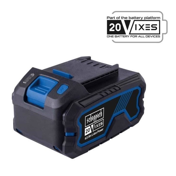 batterie 4.0Ah 20V - batterie universelle pour la gamme SCHEPPACH 20V IXES batterie 4.0Ah 20V - batterie universelle pour la gamme SCHEPPACH 20V IXES