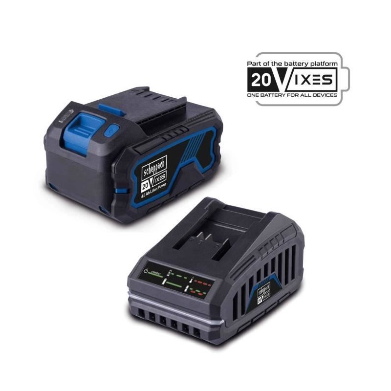 batterie 4.0Ah 20V + chargeur - batterie universelle pour la gamme SCH batterie 4.0Ah 20V + chargeur - batterie universelle pour la gamme SCH