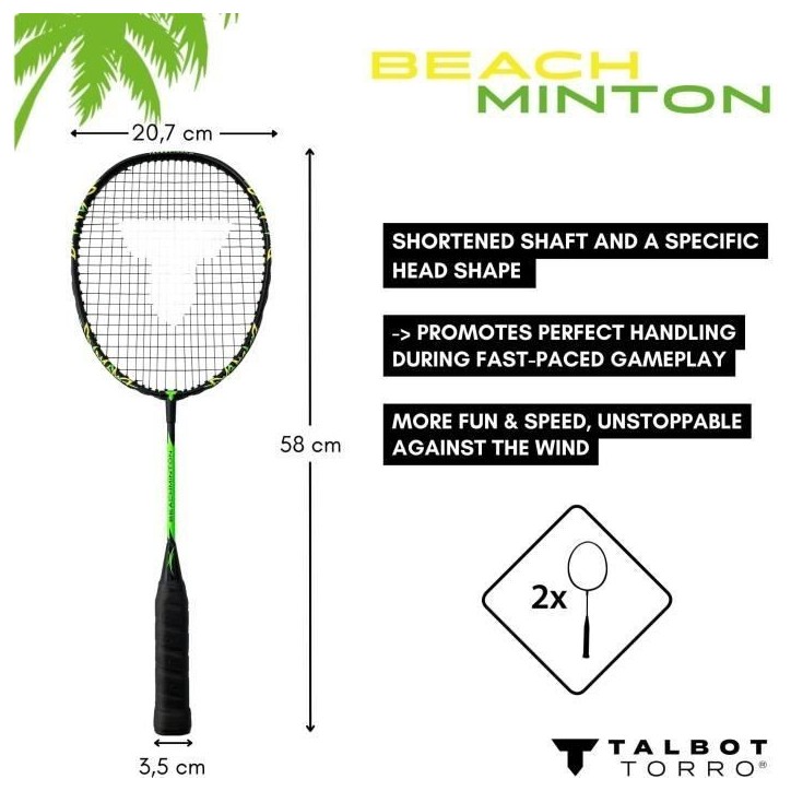 Set de beachminton - SCHILDKRÖT