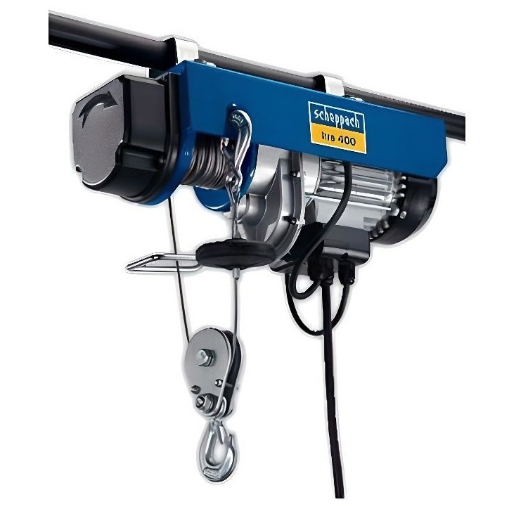 Palan électrique - SCHEPPACH - HRS400 - 400 kg - 780 W - Frein automatique