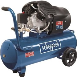Compresseur d'air horizontal a double cylindres Scheppach HC53DC - 50L