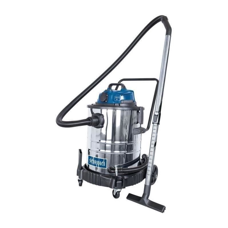 Aspirateur eau et poussiere Scheppach - ASP50-ES - Cuve inox 50L - 140 Aspirateur eau et poussiere Scheppach - ASP50-ES - Cuve inox 50L - 140