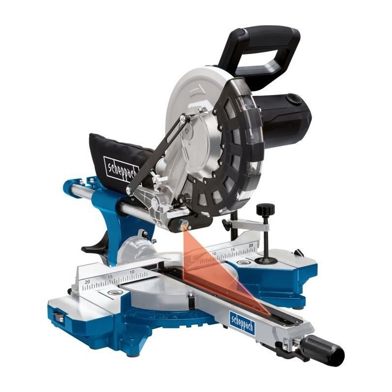 Scie a onglet radiale SCHEPPACH 255 mm - 2000W - 2 lames carbure (48 d Scie a onglet radiale SCHEPPACH 255 mm - 2000W - 2 lames carbure (48 d
