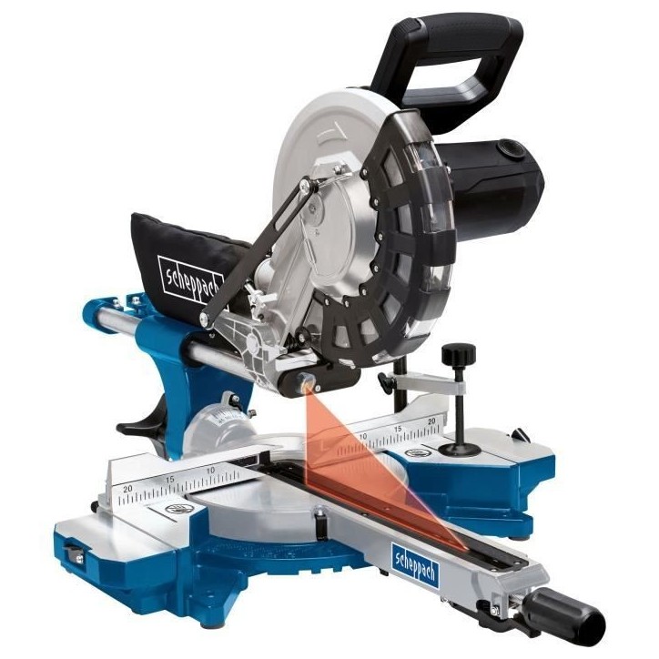 Scie a onglet radiale SCHEPPACH 255 mm - 2000W - 2 lames carbure (48 dents et 60 dents) - HM254 Scie a onglet radiale SCHEPPACH 255 mm - 2000W - 2 lames carbure (48 dents et 60 dents) - HM254