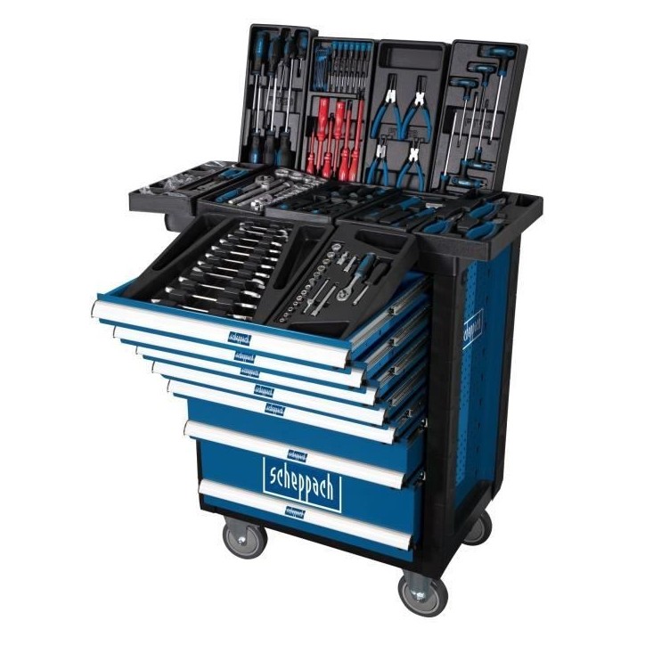 SCHEPPACH Servante d'atelier 263 pieces - TW1000 SCHEPPACH Servante d'atelier 263 pieces - TW1000