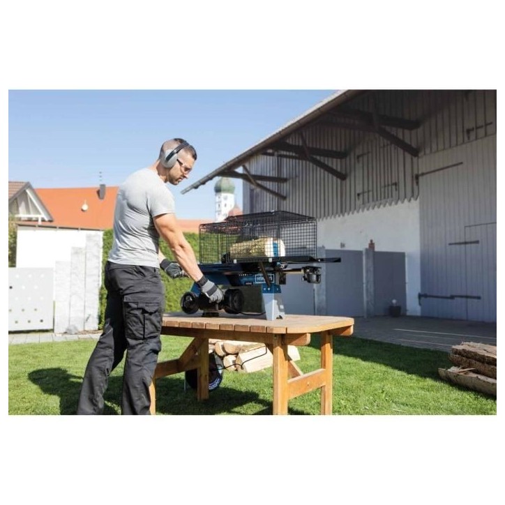 Fendeur de bûches électrique horizontal HL460 - 4T 1500W SCHEPPACH - Noir et bleu - 37 cm Ø 25 cm Fendeur de bûches électrique horizontal HL460 - 4T 1500W SCHEPPACH - Noir et bleu - 37 cm Ø 25 cm