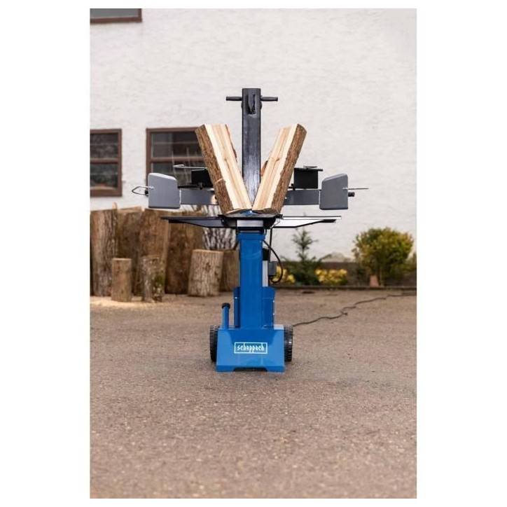 Fendeur de bûches SCHEPPACH 8 tonnes - 3000W - HL810 - Fendeur de buche - Horizontale - Bleu - 55 cm Fendeur de bûches SCHEPPACH 8 tonnes - 3000W - HL810 - Fendeur de buche - Horizontale - Bleu - 55 cm