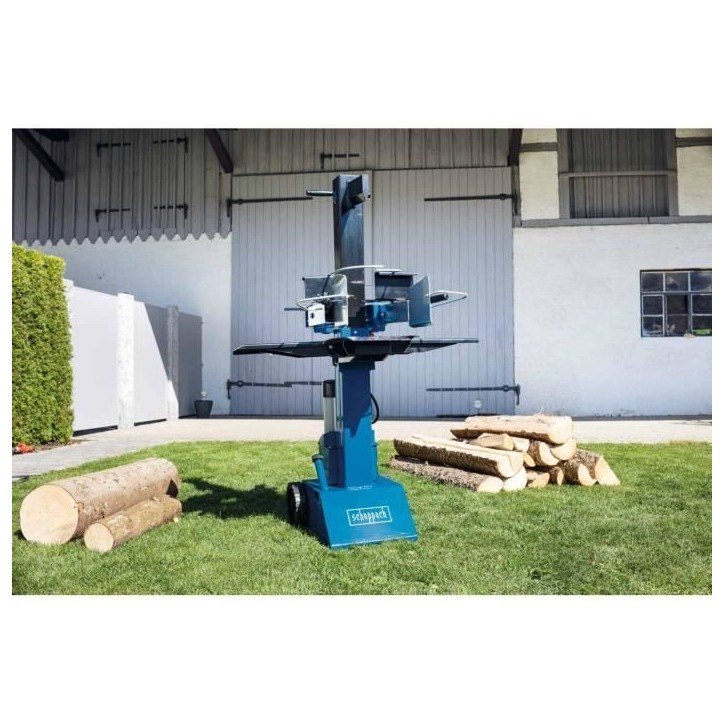 Fendeur de bûches SCHEPPACH 8 tonnes - 3000W - HL810 - Fendeur de buche - Horizontale - Bleu - 55 cm Fendeur de bûches SCHEPPACH 8 tonnes - 3000W - HL810 - Fendeur de buche - Horizontale - Bleu - 55 cm