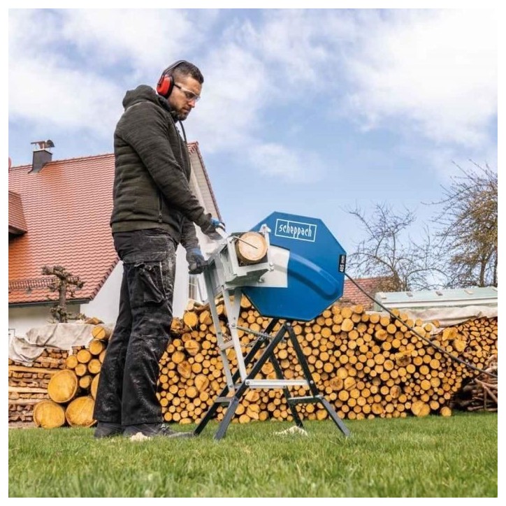 Scie a bûches Scheppach HS410 - lame Ø 405mm - 2200W - garantie 5 ans Scie a bûches Scheppach HS410 - lame Ø 405mm - 2200W - garantie 5 ans