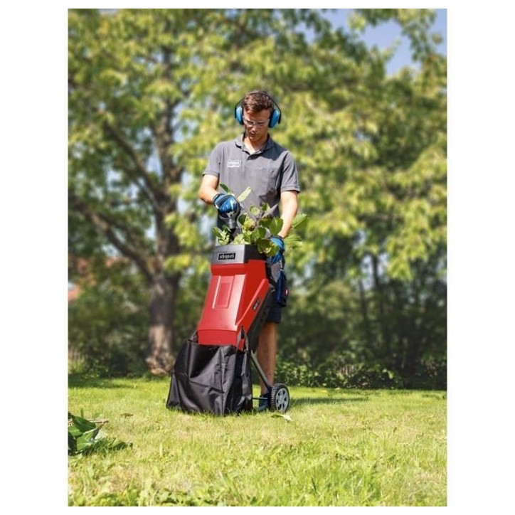 Broyeur de végétaux SCHEPPACH 2400 W - 45L (Livré avec deux sacs collecteurs) GS55