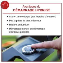 Tondeuse thermique autotractée - démarrage électrique - MS150-46E -