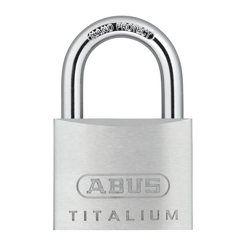Cadenas - ABUS - 64TI/50 Titalium - Corps aluminium - Clé paracentriq Cadenas - ABUS - 64TI/50 Titalium - Corps aluminium - Clé paracentriq