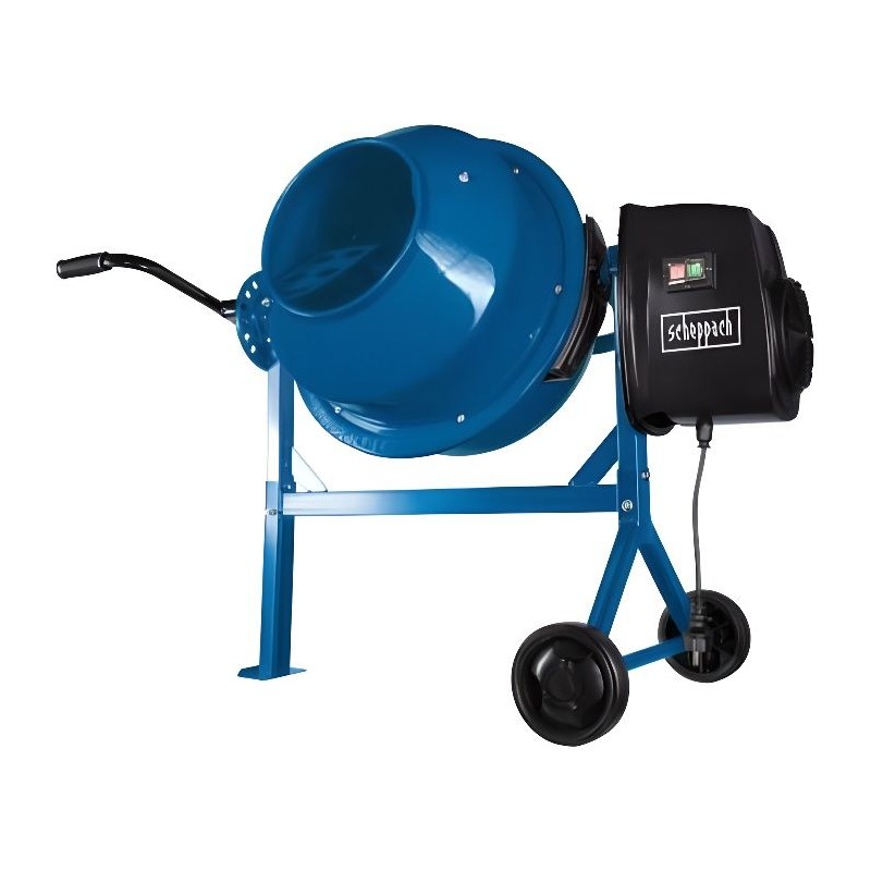 Bétonniere - SCHEPPACH - MIX65 - Cuve de 63L - Moteur électrique de