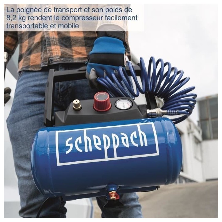 Compresseur de 6L - HC06 - Scheppach