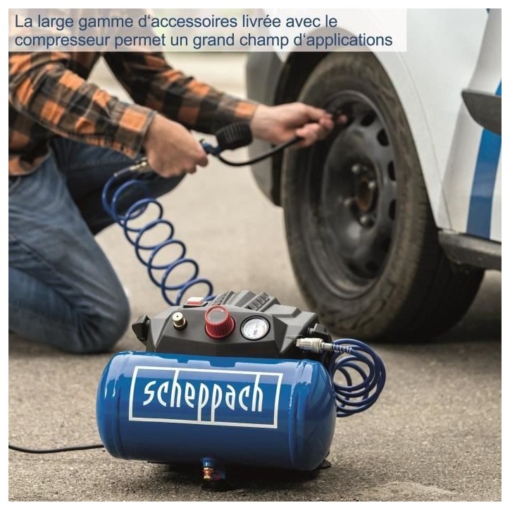 Compresseur de 6L - HC06 - Scheppach