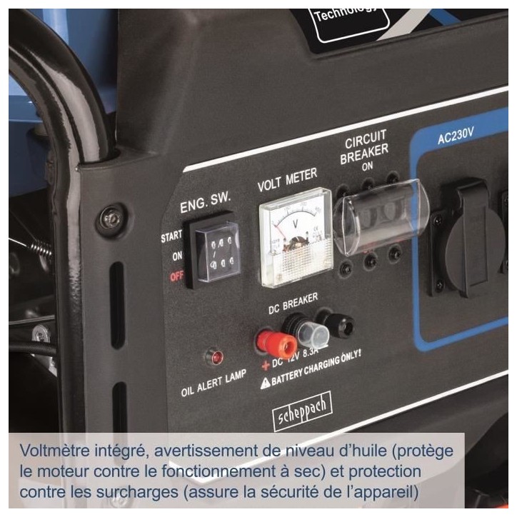 Groupe électrogene 5500W - SG7100x - SCHEPPACH Groupe électrogene 5500W - SG7100x - SCHEPPACH