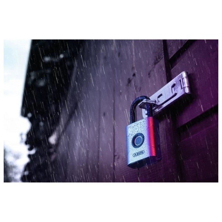 Cadenas - ABUS - 57/45 Touch - Ouverture biométrique - Résistant aux intempéries - Capteur 360° Cadenas - ABUS - 57/45 Touch - Ouverture biométrique - Résistant aux intempéries - Capteur 360°