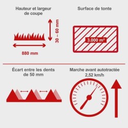 Motofaucheuse BMS196-88 - largeur de coupe de 88cm - 196 CC - SCHEPPAC