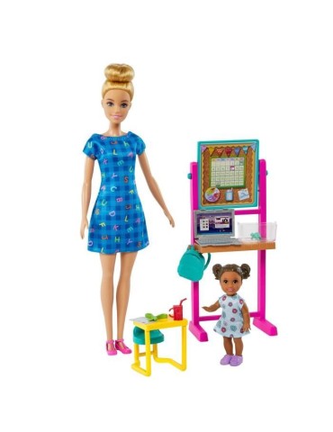 Coffret Maîtresse d'école - Barbie - Poupée Mannequin - 3 ans et +