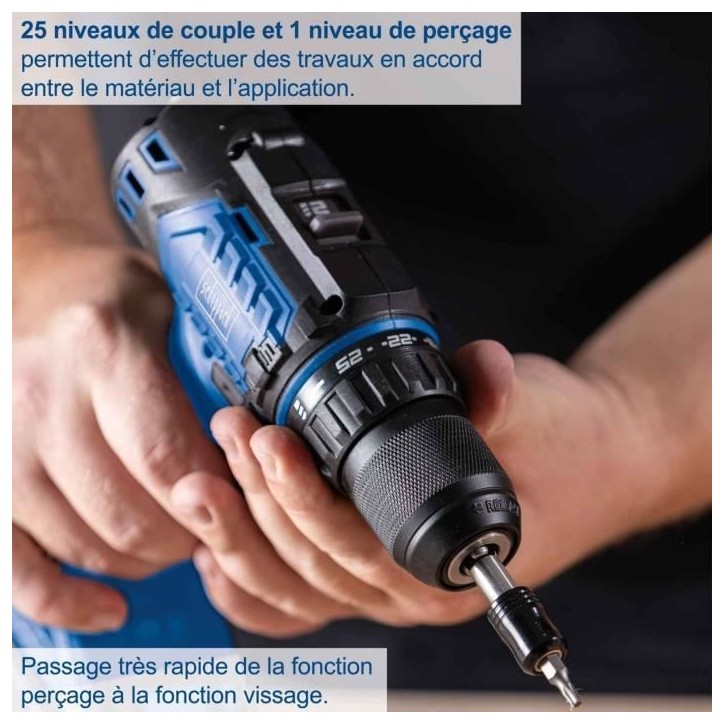 perceuse visseuse sans fil BC-DD60-X - brushless 60 Nm mandrin 13mm - SCHEPPACH 20V IXES - sans batterie ni chargeur perceuse visseuse sans fil BC-DD60-X - brushless 60 Nm mandrin 13mm - SCHEPPACH 20V IXES - sans batterie ni chargeur