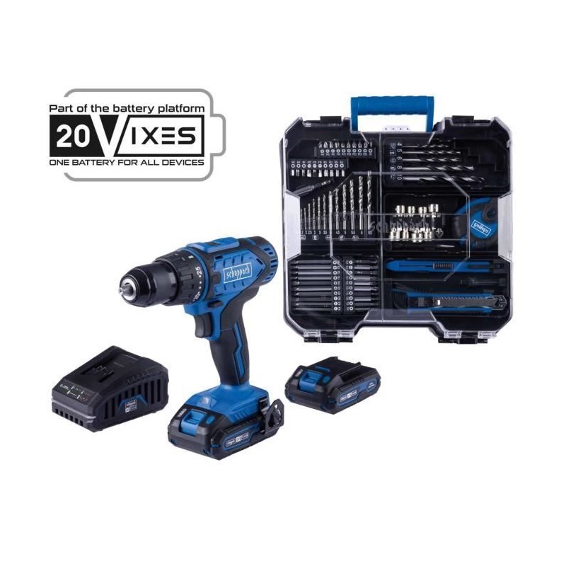 Coffret perceuse visseuse sans fil C-DTB74/2-X - 50Nm mandrin 13mm + 7 Coffret perceuse visseuse sans fil C-DTB74/2-X - 50Nm mandrin 13mm + 7