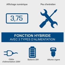 Compresseur sans fil Airforce 6 - pression max 10,3bars - 6 accessoire
