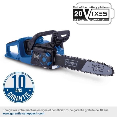 Tronçonneuse sans fil C-CS254-X - longueur de coupe 20cm - SCHEPPACH 20V IXES - sans batterie ni chargeur