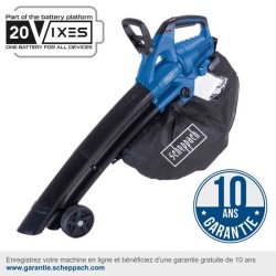 Souffleur / Aspirateur et Broyeur sans fil BC-BLV720-X - 2 poignées +