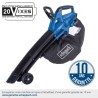 Souffleur / Aspirateur et Broyeur sans fil BC-BLV720-X - 2 poignées +