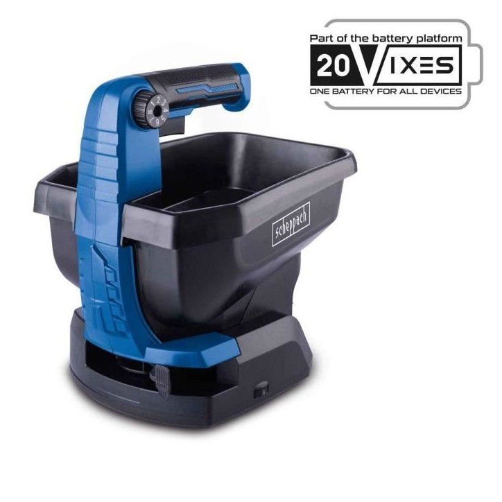 Epandeur sans fil C-GSP800-X - bac de 3,5L + capacité de surface 800m2 - SCHEPPACH 20V IXES - sans batterie ni chargeur