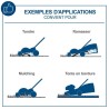 Tondeuse sans fil BC-MP320-X - coupe 32cm+mulching+ramassage +hauteur