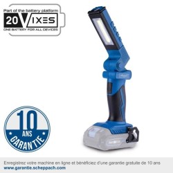 Lampe sans fil C-WL20-X - 300lm max 6200K projecteur/torche - SCHEPPAC