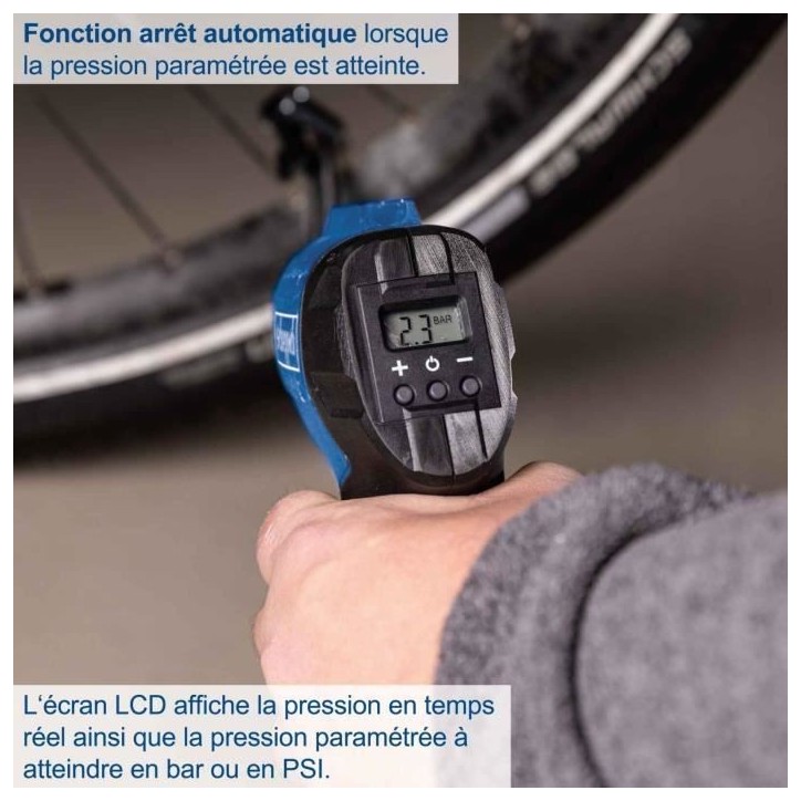 Compresseur sans fil C-AC20-X - pression max 7 bars - 6 accessoires inclus - SCHEPPACH 20V IXES - sans batterie ni chargeur Compresseur sans fil C-AC20-X - pression max 7 bars - 6 accessoires inclus - SCHEPPACH 20V IXES - sans batterie ni chargeur