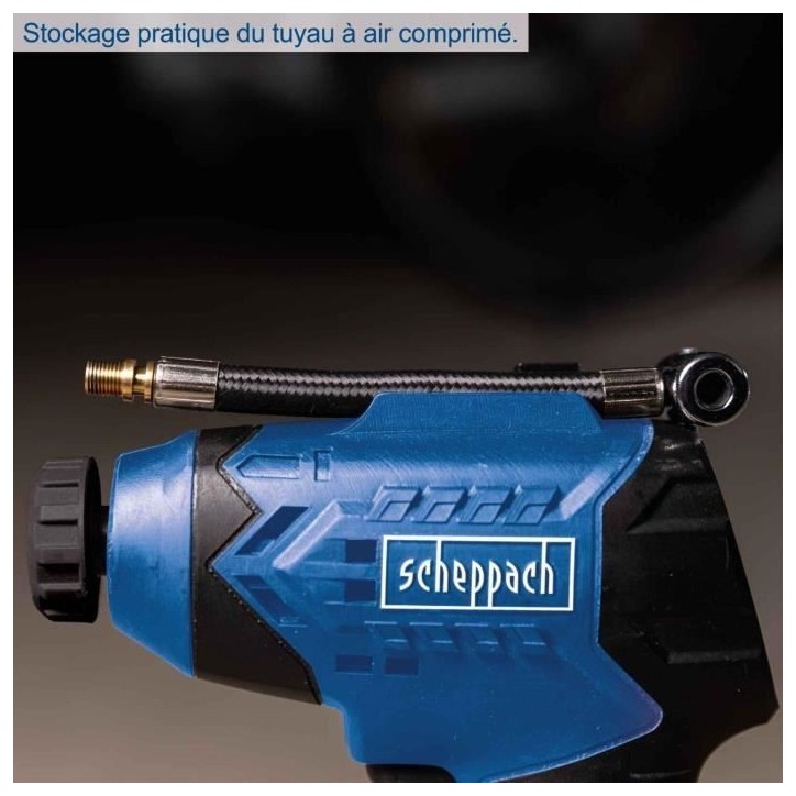 Compresseur sans fil C-AC20-X - pression max 7 bars - 6 accessoires inclus - SCHEPPACH 20V IXES - sans batterie ni chargeur Compresseur sans fil C-AC20-X - pression max 7 bars - 6 accessoires inclus - SCHEPPACH 20V IXES - sans batterie ni chargeur