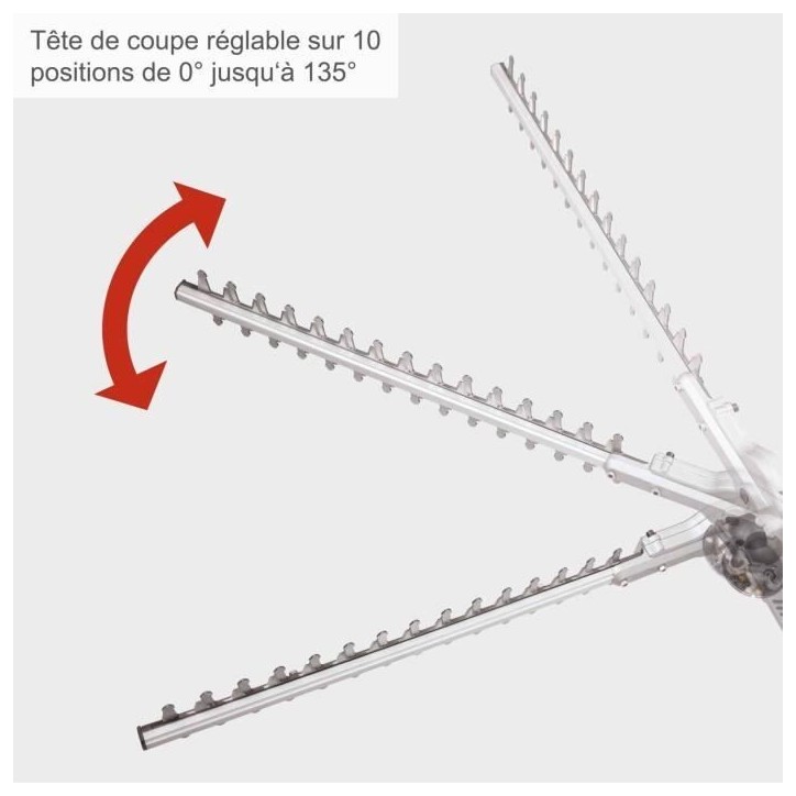 Taille-haie électrique télescopique - SCHEPPACH- ETHT1000 - Capacité de coupe 16 mm - réglable sur 6 positions Taille-haie électrique télescopique - SCHEPPACH- ETHT1000 - Capacité de coupe 16 mm - réglable sur 6 positions
