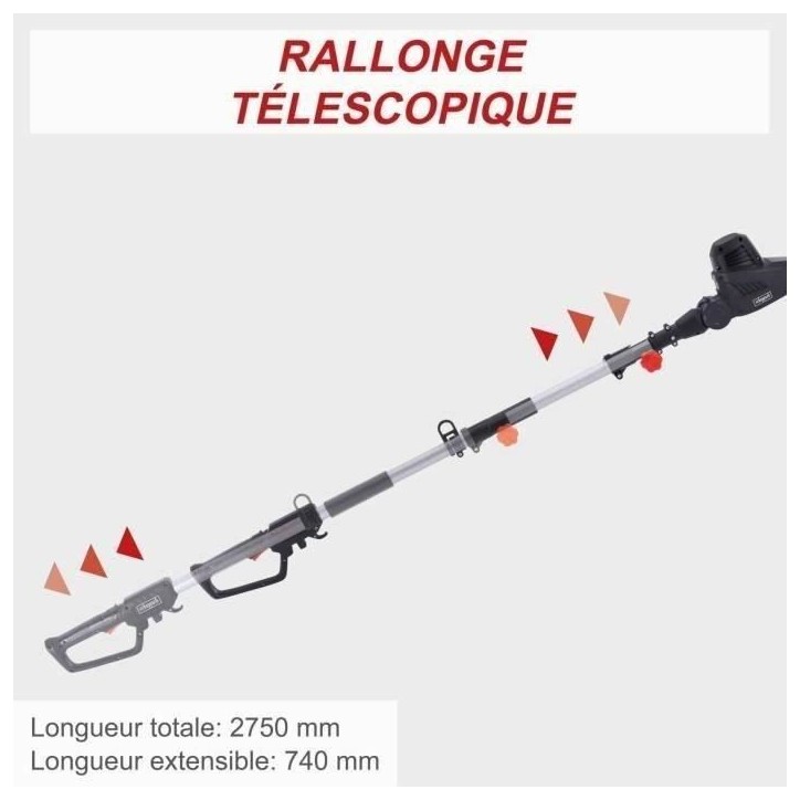 Taille-haie électrique télescopique - Scheppach - ETHT500 Taille-haie électrique télescopique - Scheppach - ETHT500