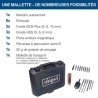 Perforateur sans fil C-RHD130-X - 1,3J 6000 bpm + forets, accessoires,