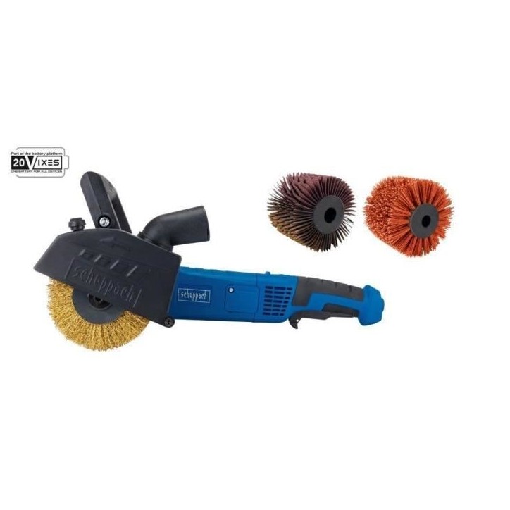 MRS1300 + 3 brosses (laiton, nylon, laniere abrasive)