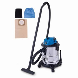 Aspirateur eau et poussiere V20 - 1300 W - Cuve acier inoxydable 20L -