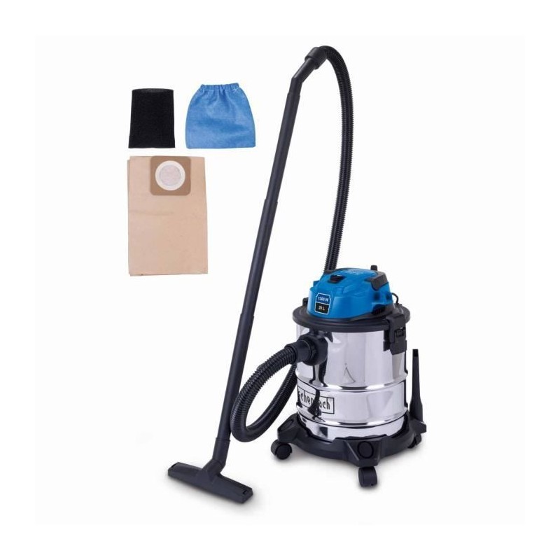 Aspirateur eau et poussiere V20 - 1300 W - Cuve acier inoxydable 20L - Aspirateur eau et poussiere V20 - 1300 W - Cuve acier inoxydable 20L -