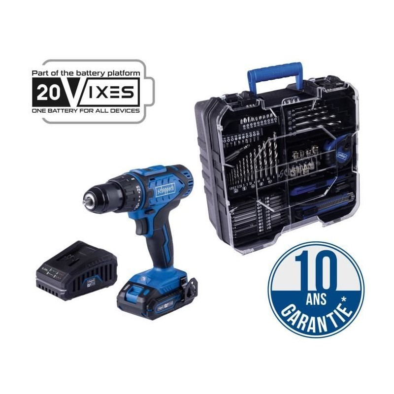 Coffret perceuse visseuse sans fil C-DTB74/1-X - 50Nm mandrin 13mm + 7 Coffret perceuse visseuse sans fil C-DTB74/1-X - 50Nm mandrin 13mm + 7