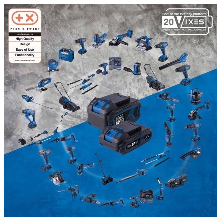 Coffret perceuse visseuse sans fil C-DTB74/1-X - 50Nm mandrin 13mm + 74 accessoires - SCHEPPACH 20V IXES + batterie 2Ah + charge Coffret perceuse visseuse sans fil C-DTB74/1-X - 50Nm mandrin 13mm + 74 accessoires - SCHEPPACH 20V IXES + batterie 2Ah + charge