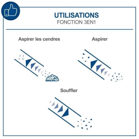 Aspirateur a cendre AVC25 - cuve de 20L - 1300W - SCHEPPACH
