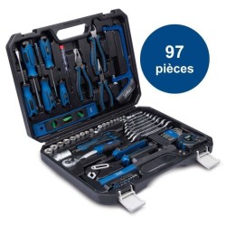 MALLETTE a OUTILS COMPLETE DE 97 PIeCES WZK120 chrome vanadium- SCHEPP