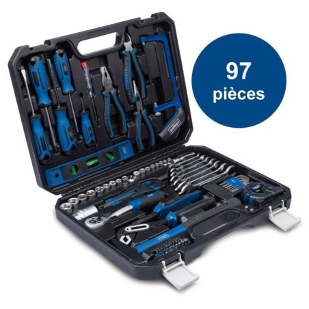 MALLETTE a OUTILS COMPLETE DE 97 PIeCES WZK120 chrome vanadium- SCHEPP