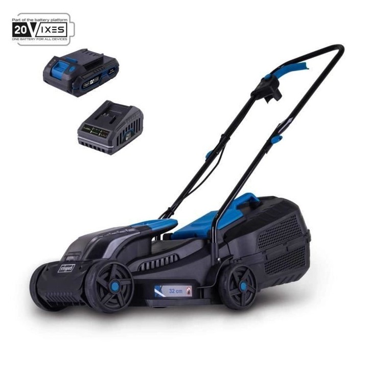 Tondeuse san fil BC-MP320-X + set batterie 1x4Ah 1x2,4Ah - SCHEPPACH