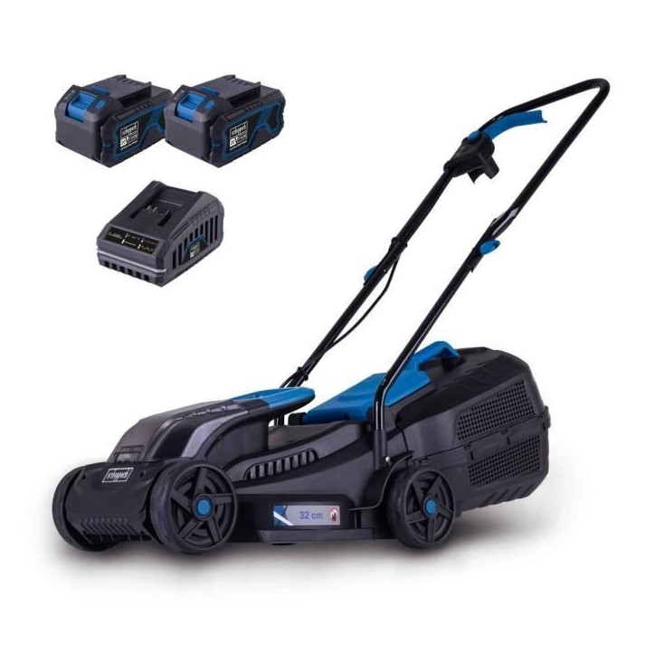 Tondeuse san fil BC-MP320-X + set batterie 1x4Ah 1x2,4Ah - SCHEPPACH