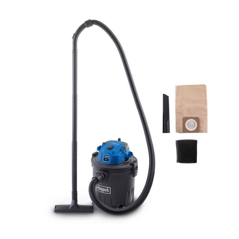 Aspirateur eau et poussiere VC16 - 1200 W - Cuve plastique 16L - SCHEP